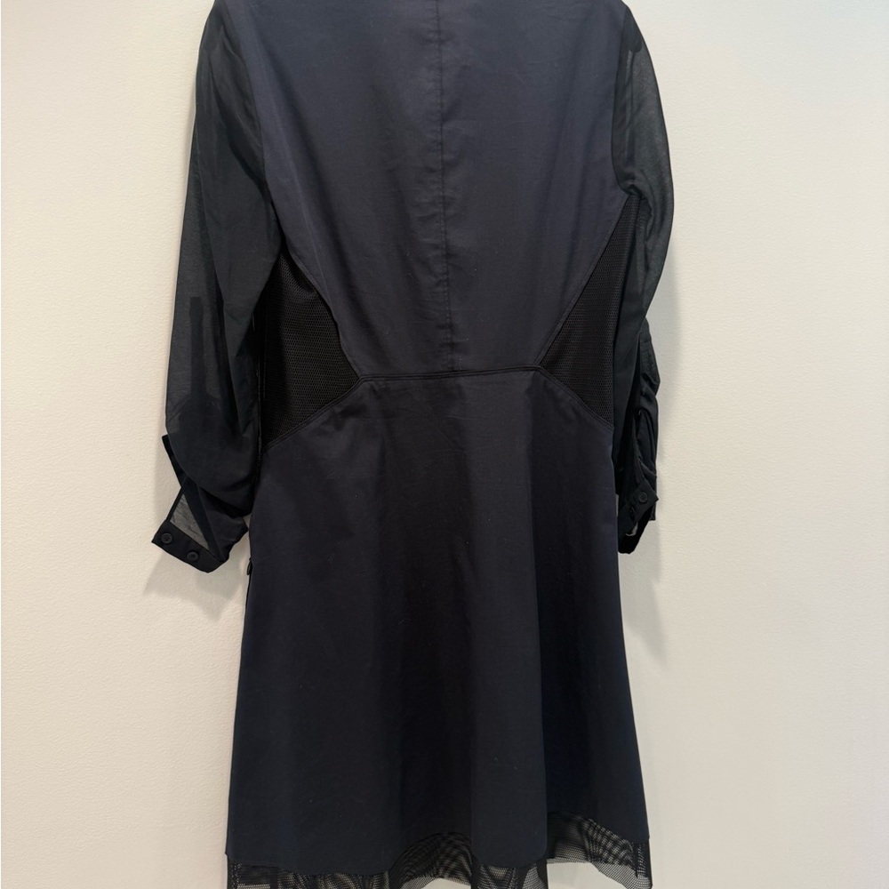 Elie Tahari Black Mesh Detail dress size 2 - Picture 4 of 4